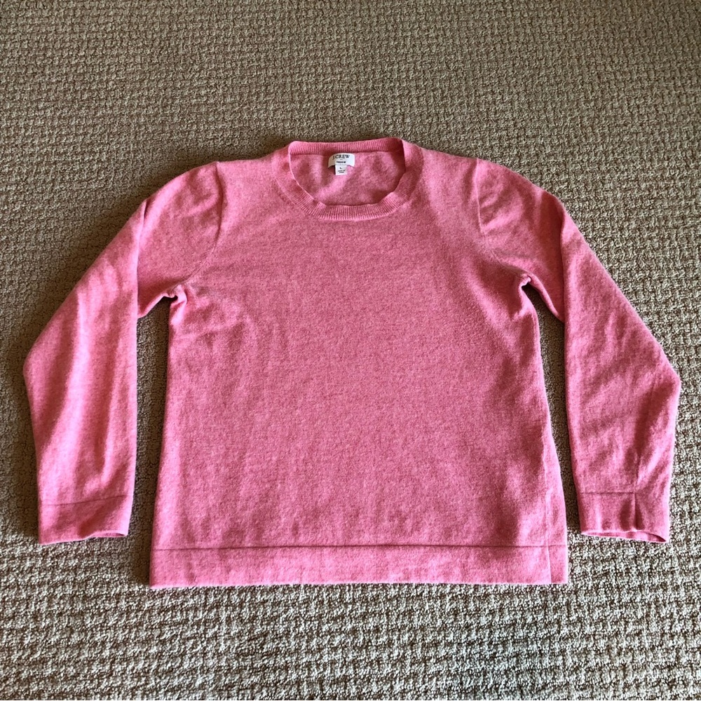 J. Crew Factory Teddie Pink Sweater